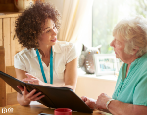 Prince Frederick Landlord Explaining the Lease to an Elderly Tenant