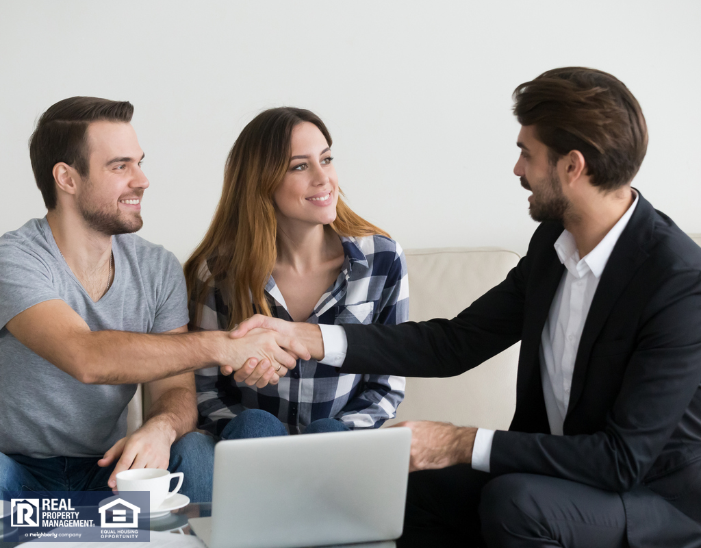 Calvert County Renters Shaking Hands with a Property Manager