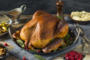 Homemade Smoked Turkey Dinner for Thanksgiving Dinner in Boston