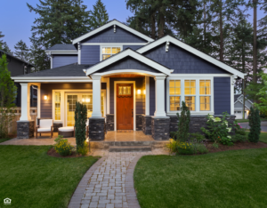 Hanover County Home Exterior View at Dusk