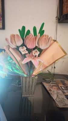 Flores de limpiapipas