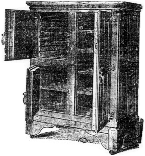 Image of large antique regrigerator