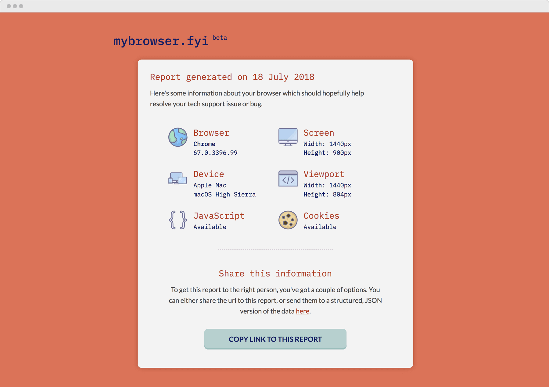 A screenshot of the My Browser app