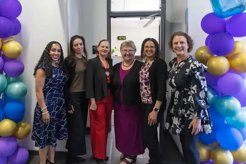 a group of people celebrating