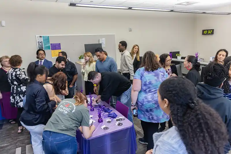 a group of people celebrating