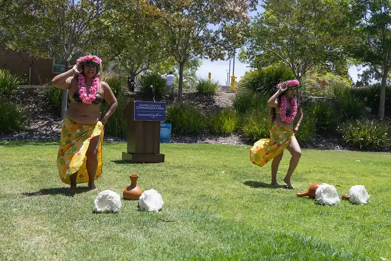 a group of people dancing