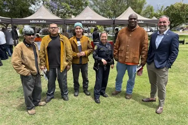 a group of people