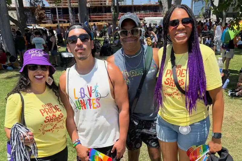 a group of people