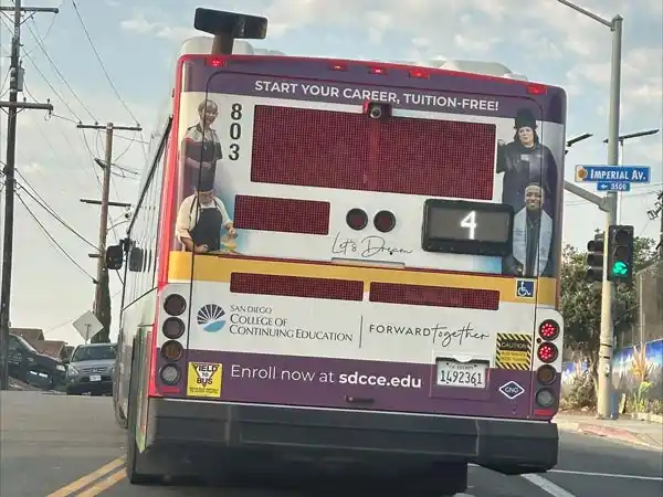 SDCCE Bus Ad