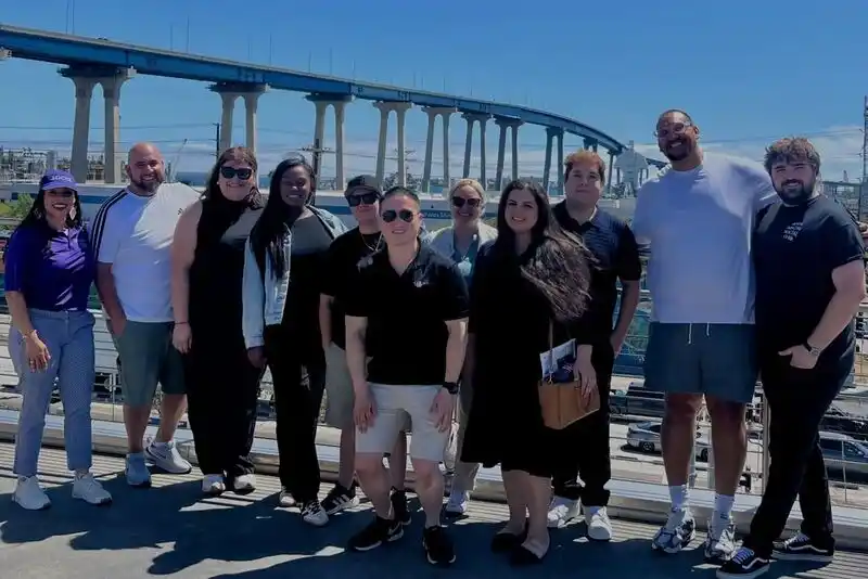 a group of people