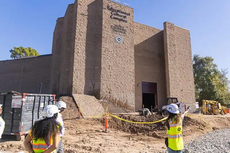 ECC Theatre Renovation site