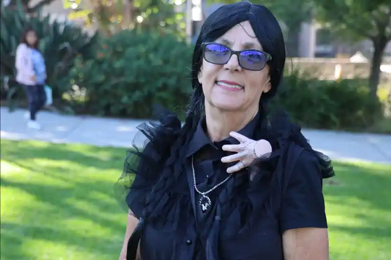 group of Halloween event participants