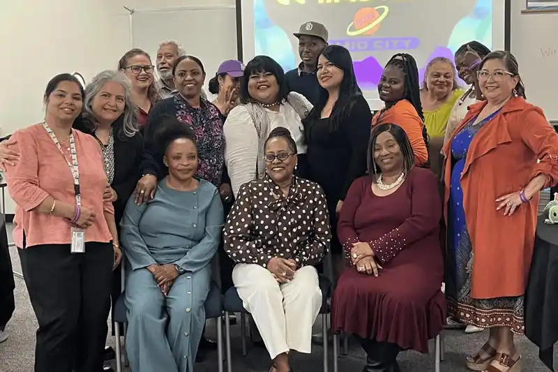 group of media fest participants