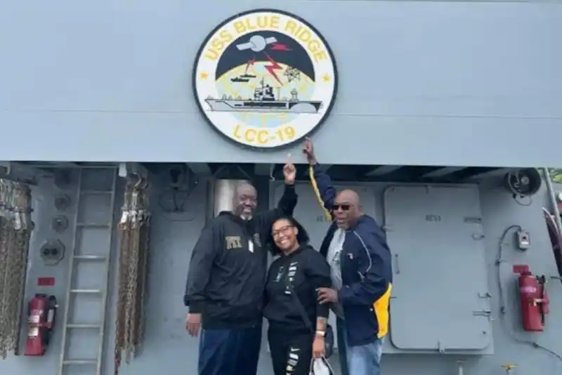Andre and friends of the USS Blue Ridge