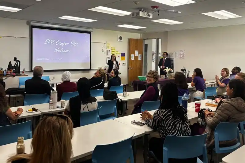 Tina King presenting in classroom