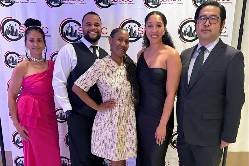 SDCCE staff at San Diego Black Chamber of Commerce Gala