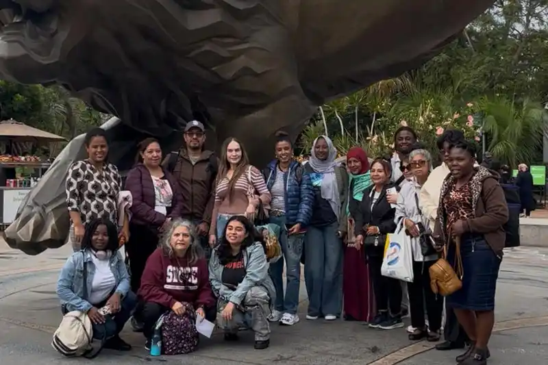 Group of ESL students at the Zoo