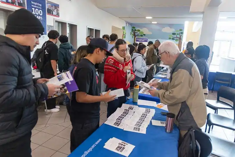 Tina King speaking at the 79th Assembly District Apprenticeship Fair participants