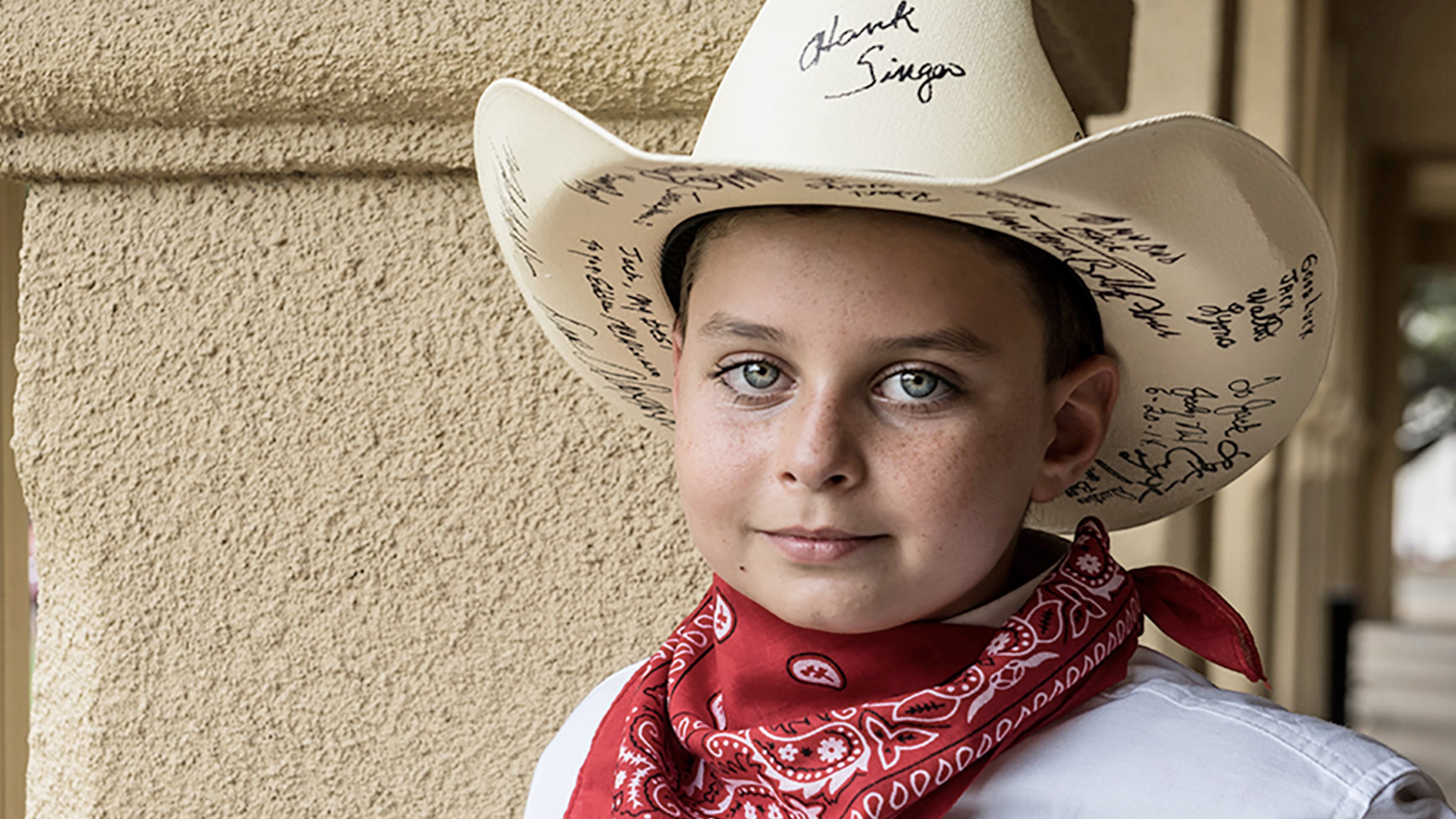 Young cowboy in Fort Worth, Texas