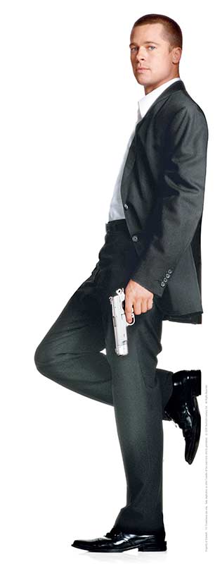 Photograph of Brad Pitt in his role as John Smith in the movie Mr. & Mrs. Smith