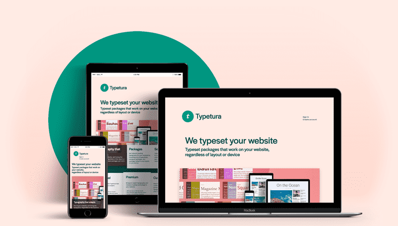 Typetura responsive showcase