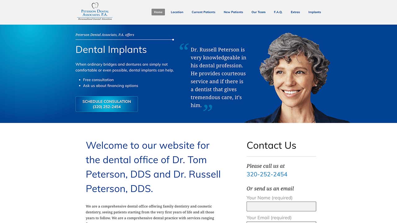 Peterson Dental Homepage