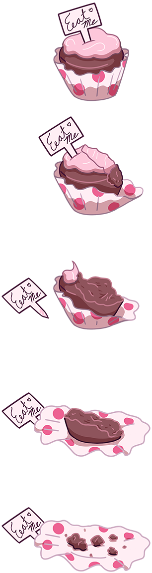 A cake labeled Eat Me