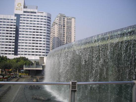 Waterscape Falls In East Station Plaza