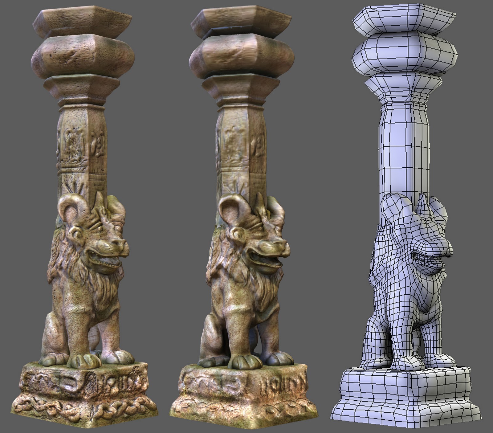 Fantian Temple Pillar Column