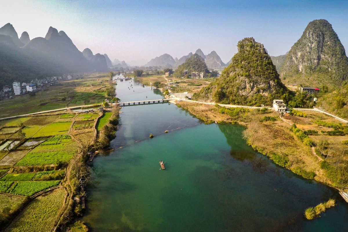 Guichun Boundary River of Vietnam and China