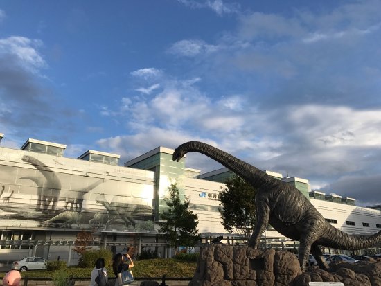 Dinosaur Station at Fukui Station