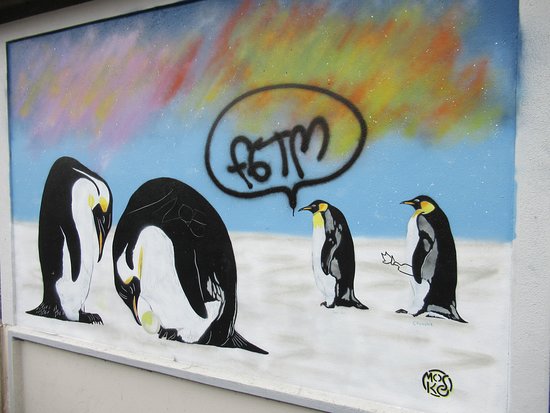 Fresque Pingouins