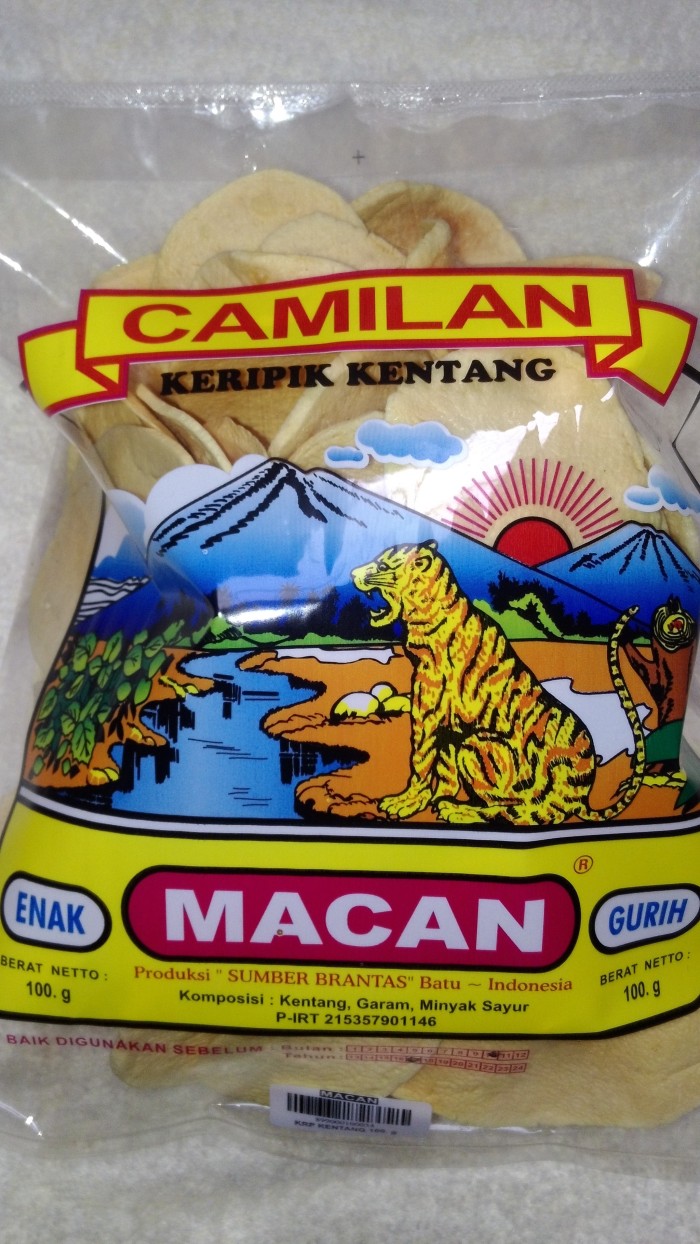 Keripik Kentang Cap Macan