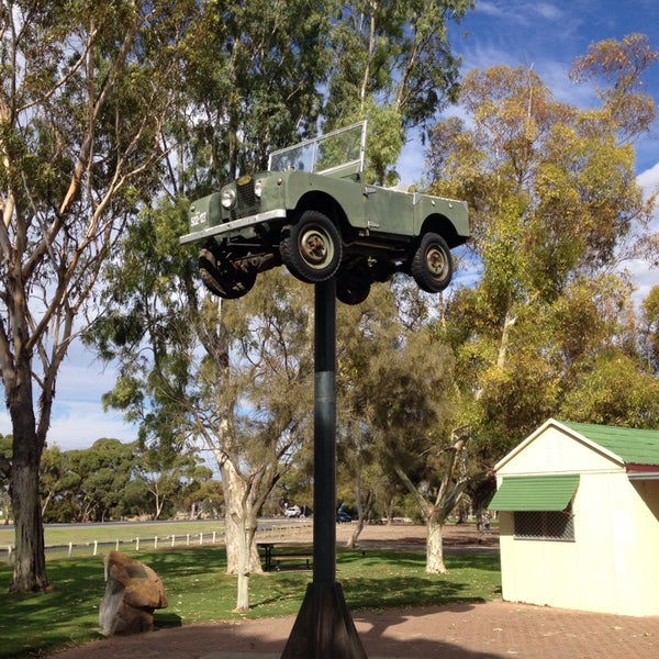 Landrover On A Pole