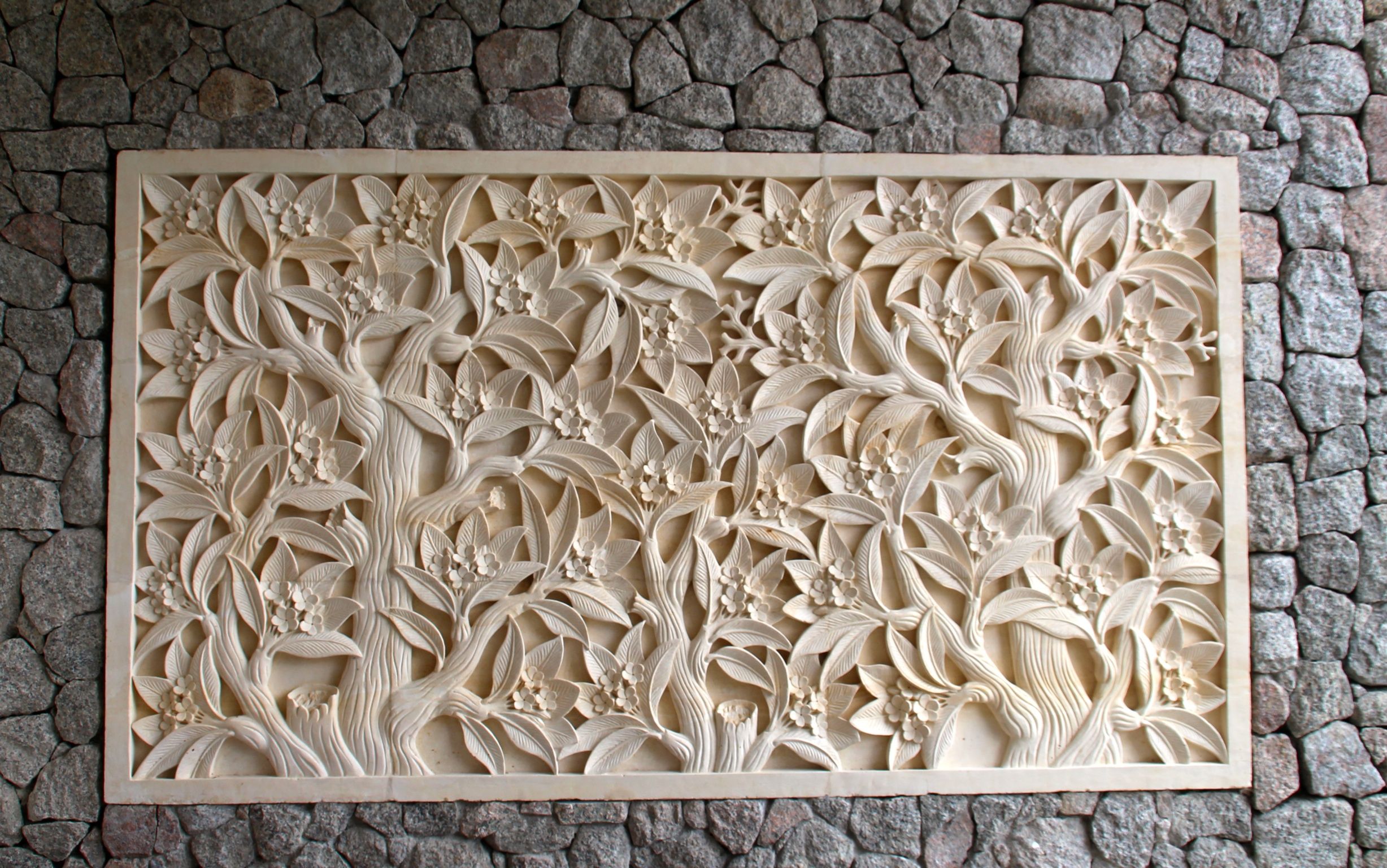Stone Carving Wall
