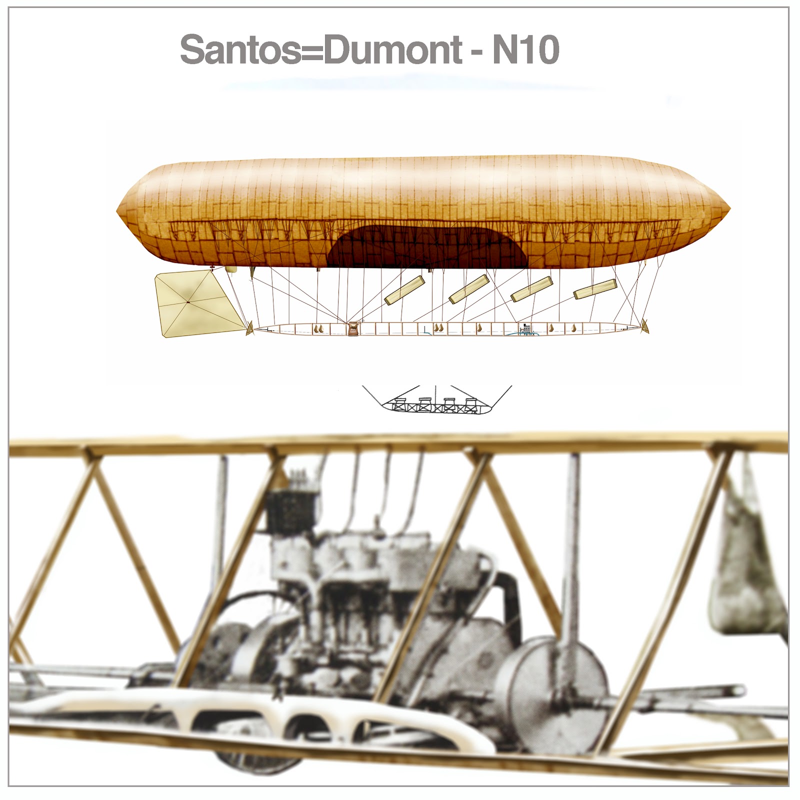 Fresque "Alberto Santos-Dumont"