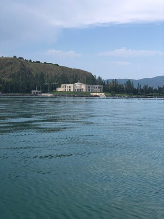 Statue of Akhtamar at Lake Sevan