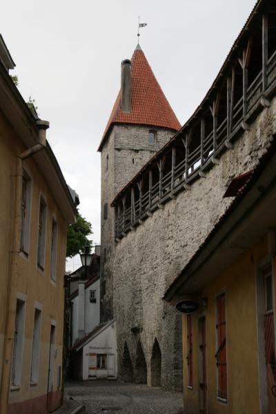 Tower Behind Monks