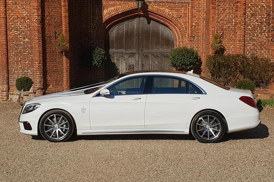 Simons white wedding cars
