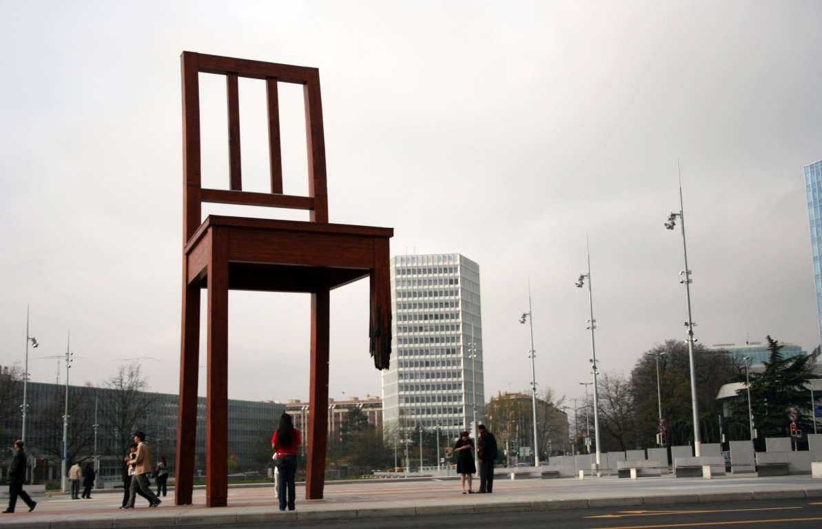Broken Chair Sculpture