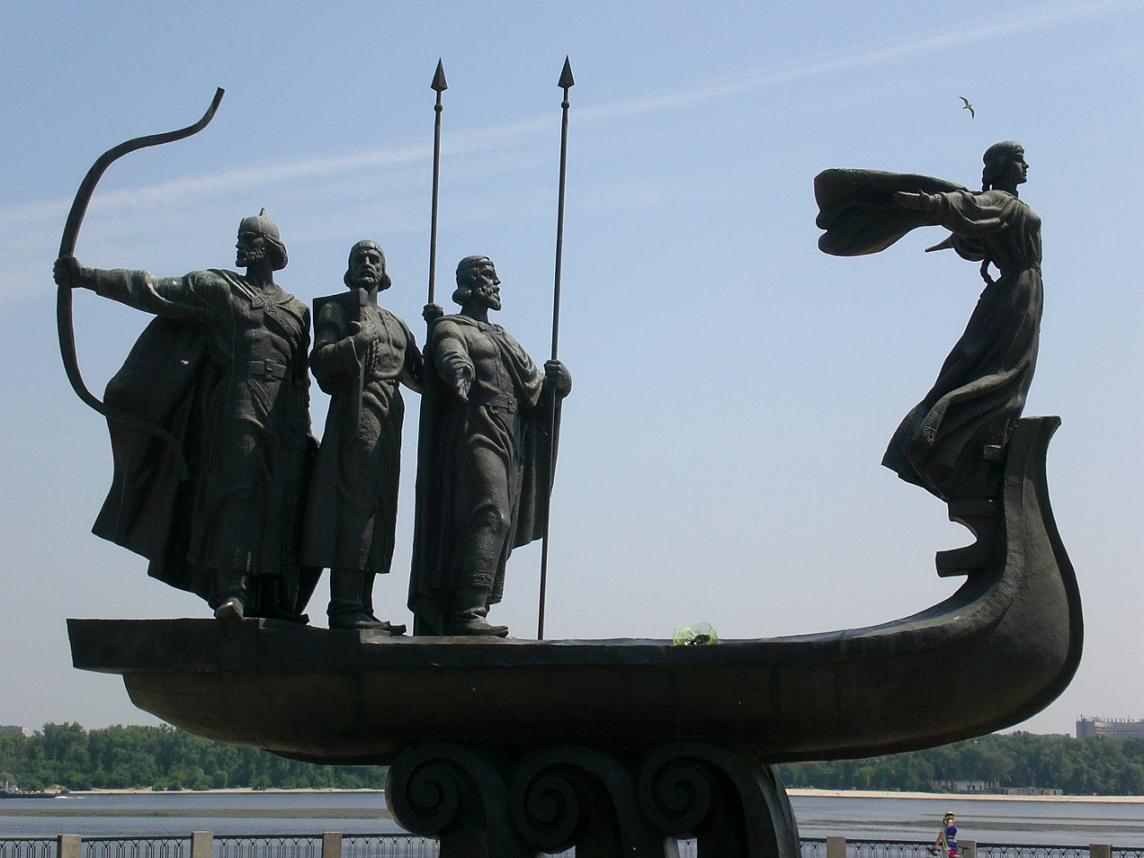 Children's monument to the founders of Kiev