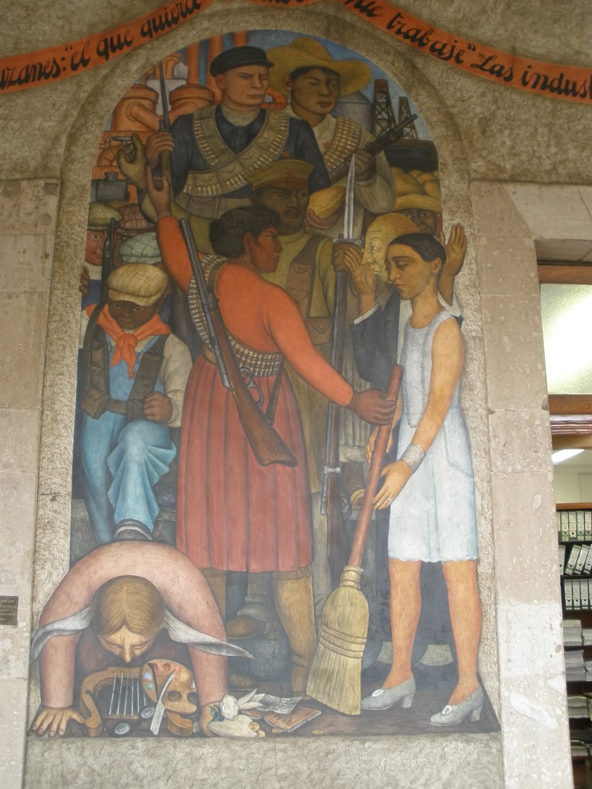 Murales de Diego Rivera en la Secretaría de Educacion Publica
