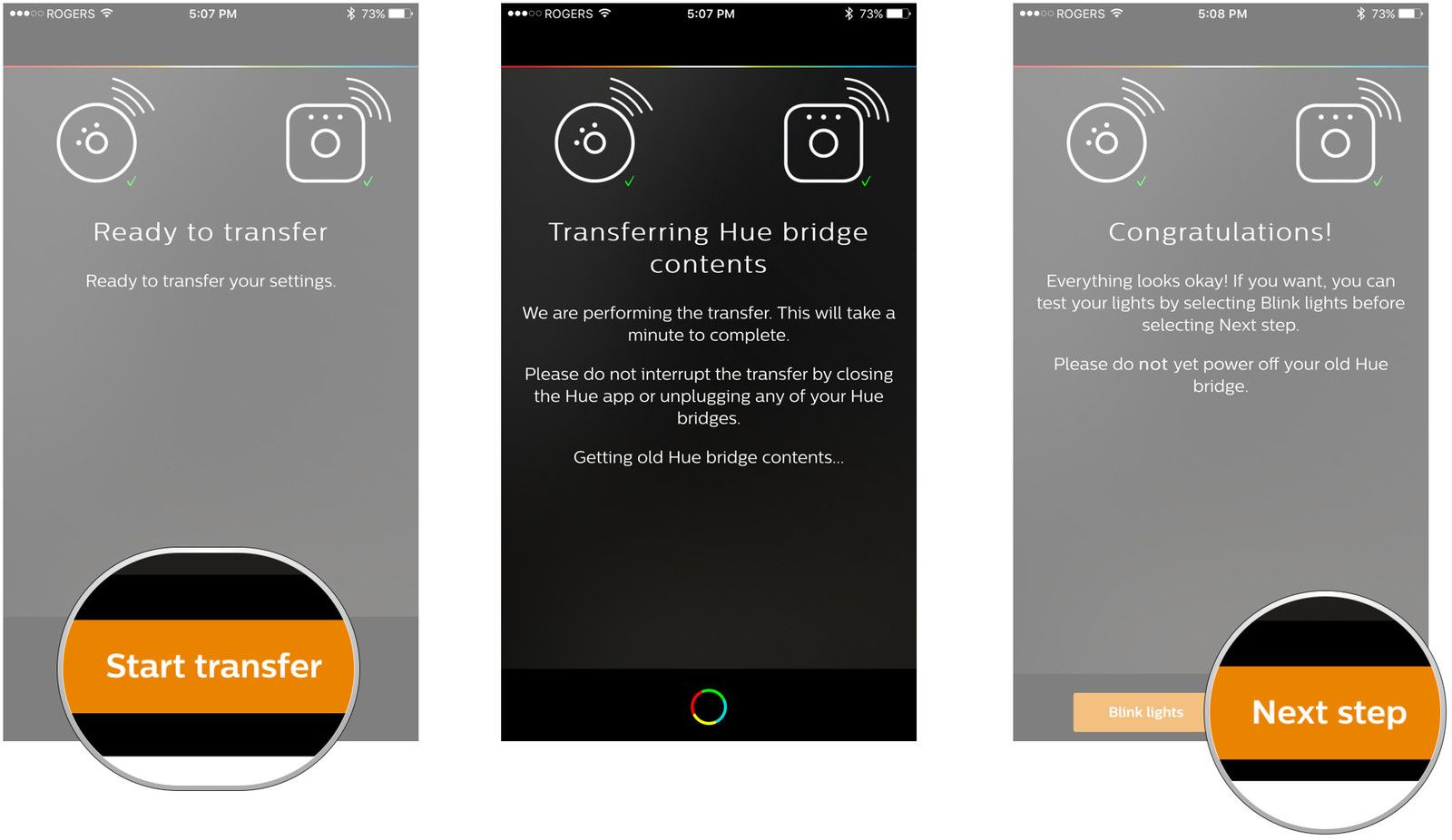 Hue Transfer Service