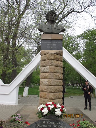 Monument to the Hero of Soviet Union Magomed Gadzhiyev