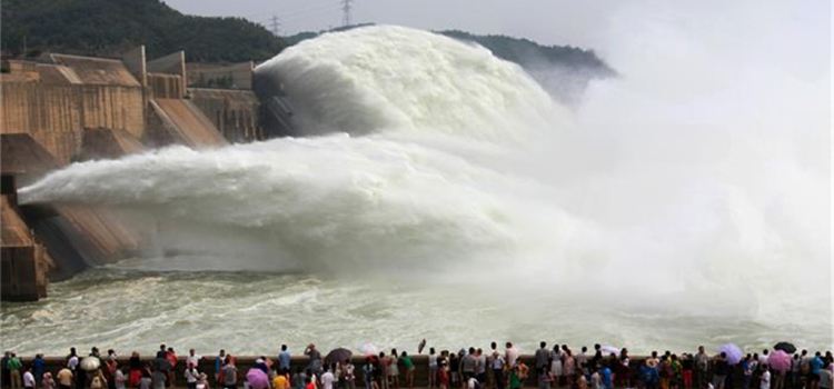 Sanmenxia Dam Scenic Area on Yellow River