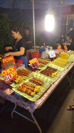 White Sand Beach Night Food Market