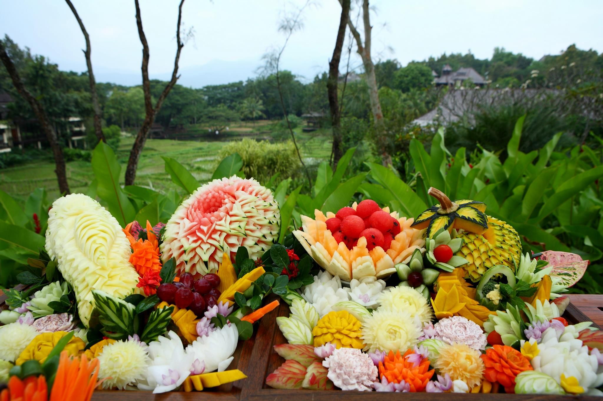 Chiang Mai Fruit Carving