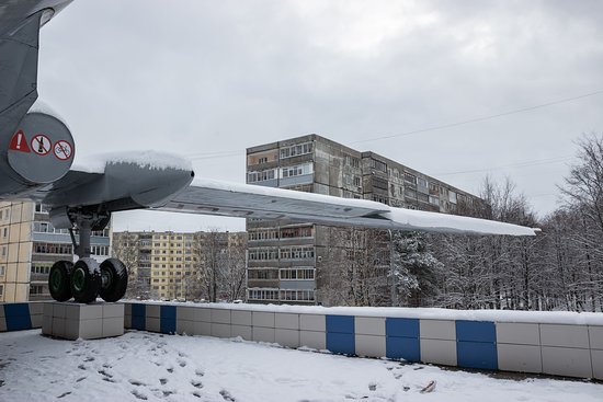 Monument to Airplane TU-104A