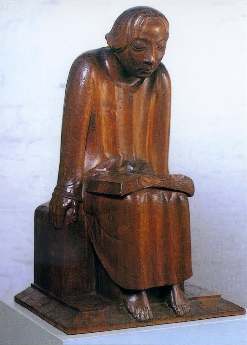 Skulptur "Lesender Arbeiter"