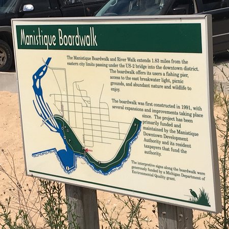 The Manistique Boardwalk and River Walk